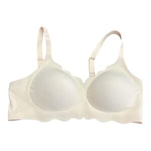 Werena Womens Seamless Wireless Bra Beige Padded Comfort Bra Extender Size Large